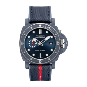 Panerai Submersible QuarantaQuattro Luna Rossa Ti-Ceramitech / Blue