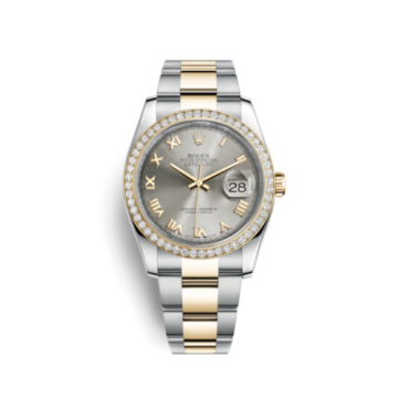 Rolex Datejust 36 Rolesor Yellow Diamond / Oyster / Steel Roman
