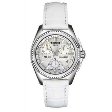 Tissot PRC 100 Chronograph Quartz 34.8 Stainless Steel / MOP / Strap