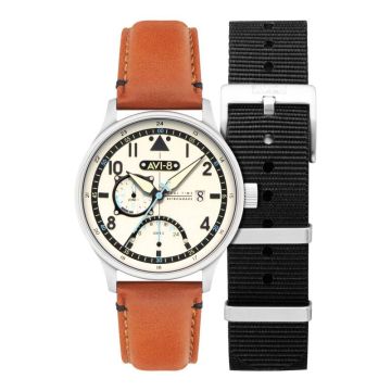 Avi-8 Hawker Hurricane McKellar Dual Time Brown Beige