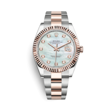 Rolex Datejust 41 Rolesor Everose Fluted / Oyster / MOP