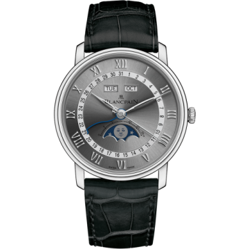 Blancpain Villeret Quantième Complet 40mm Stainless Steel / Grey
