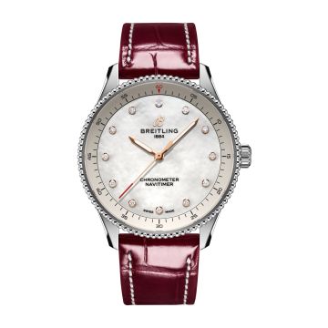 Breitling Navitimer Quartz 32 Stainless Steel / MOP / Alligator