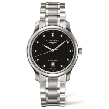 Longines Master Collection Date 38.5 Black Diamond / Bracelet