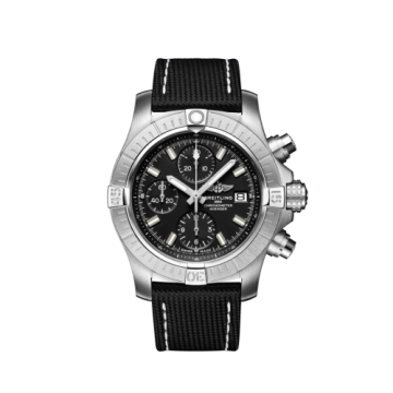 Breitling Avenger Chronograph 43 Stainless Steel / Black / Military / Folding