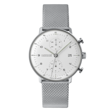 Junghans Max Bill Chronoscope Silver Bracelet