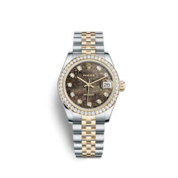 Rolex Datejust 31 Rolesor Yellow Diamond / Jubilee / Black MOP Computer