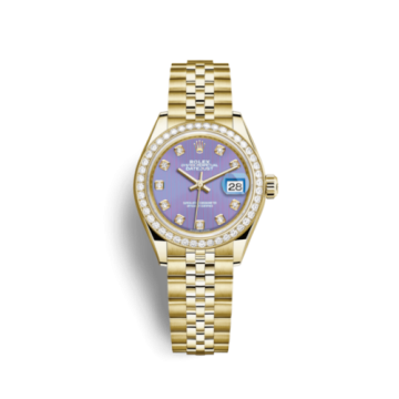 Rolex Lady-Datejust 28 Yellow Gold Diamond / Jubilee / Lavender Diamond