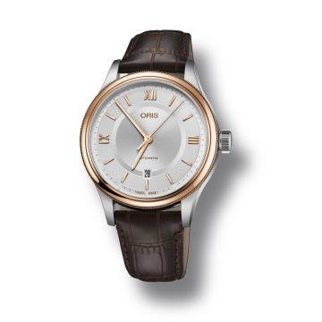 Oris Classic Date 42 Stainless Steel - Rose Gold / Silver