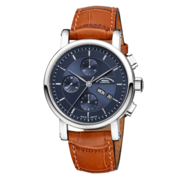 Mühle Glashütte Teutonia II Chronograph Blue / Strap