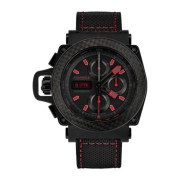 Formex Motorsport Automatic Chronograph PVD / Carbon Bezel / Black / Limited Edition / Calf