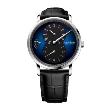 Louis Erard Excellence Regulator Stainless Steel / Blue