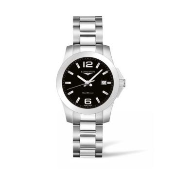 Longines Conquest Quartz 36 Stainless Steel / Black