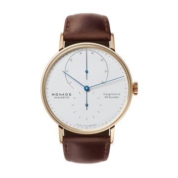 Nomos Glashütte Lambda 39 Roségold Blue Hands