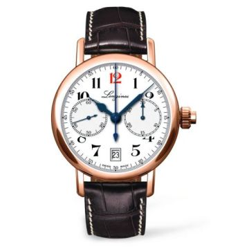 Longines Mono Pusher Chronograph 180th Anniversary Watch Gold