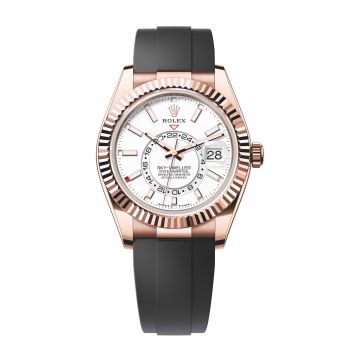 Rolex Sky-Dweller Everose / White / OysterFlex