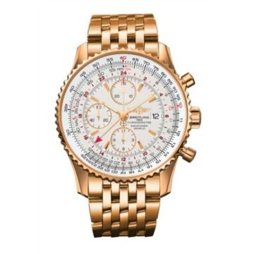 Breitling Navitimer World Red Gold / Silver / Bracelet