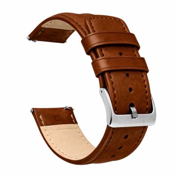 Chocolate Brown Classic Horween Leather Watch Band - 23mm