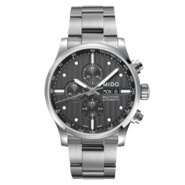 Mido Multifort Chronograph Stainless Steel / Grey / Bracelet