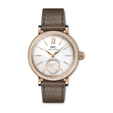 IWC Schaffhausen Portofino Day & Night 34 Red Gold - Diamond / Silver
