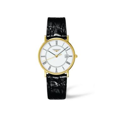 Longines Presence 33.5 Quartz Yellow Gold / White - Roman
