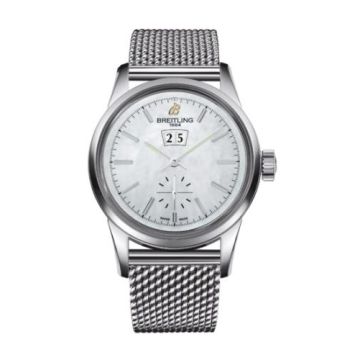 Breitling Transocean 38 Stainless Steel / MOP / Bracelet
