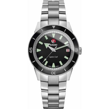 Rado HyperChrome Captain Cook 37 Black / Bracelet