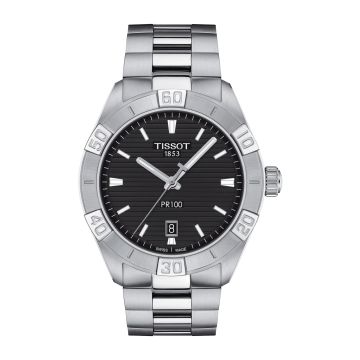 Tissot PR 100 Sport Gent Stainless Steel / Black / Bracelet