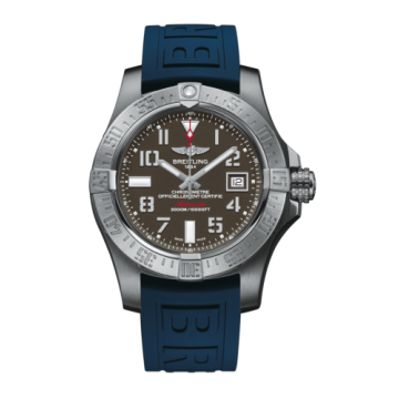 Breitling Avenger II Seawolf Stainless Steel / Tungsten Gray / Rubber / Pin