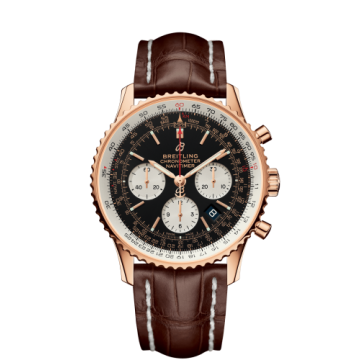 Breitling Navitimer 1 B01 Chronograph 43 Red Gold / Black / Brown Croco