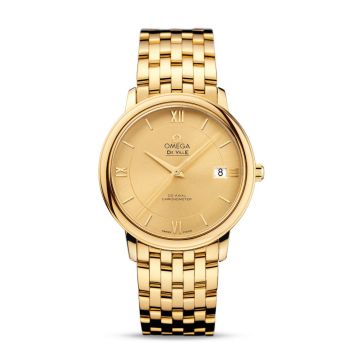 Omega De Ville Prestige Co-Axial 36.8 Yellow Gold / Champagne / Bracelet