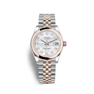 Rolex Datejust 31 Stainless Steel/ Rose Gold / Domed / MOP / Jubilee