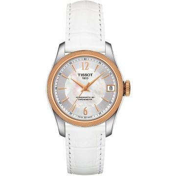 Tissot Ballade Powermatic 80 COSC 32 Stainless Steel / Rose Gold PVD / MOP / Strap