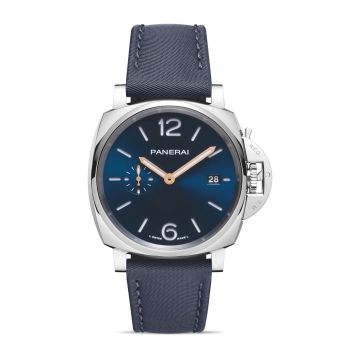 Panerai Luminor Due 42 Automatic Stainless Steel / Blue / Prada Re-Nylon