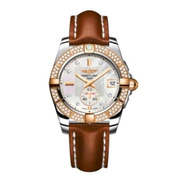 Breitling Galactic 36 Automatic Stainless Steel / Rose Gold / Diamond / Pearl Diamond / Calf