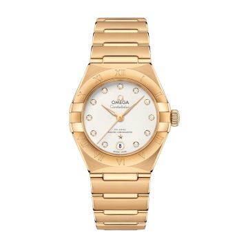 Omega Constellation Manhattan 29 Co-Axial Master Chronometer Yellow Gold / Silver
