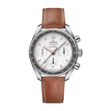 Omega Speedmaster Co-Axial 38 Stainless Steel / Silver / Strap