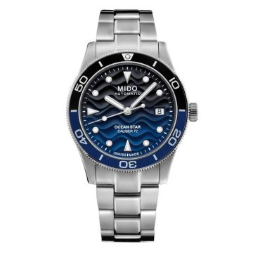 Mido Ocean Star 200 39 Stainless Steel / Black  - Blue / Bracelet