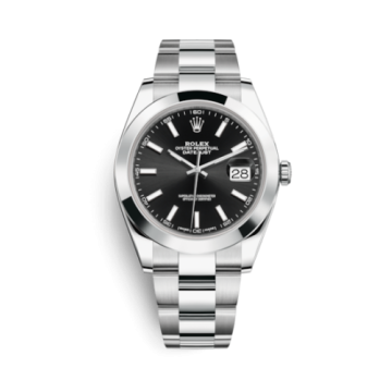 Rolex Datejust 41 Stainless Steel Smooth / Oyster / Black