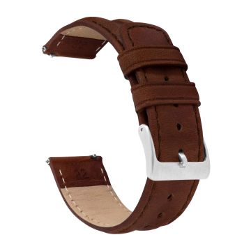 Classic Horween Leather Chocolate Brown Watch Band - 22mm