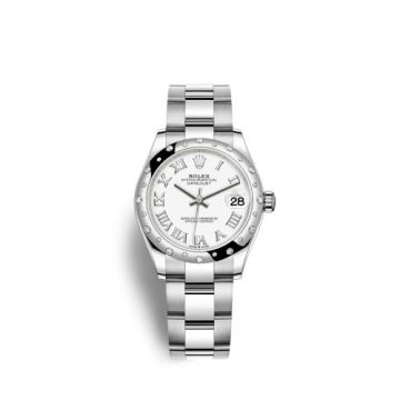 Rolex Datejust 31 Stainless Steel Domed Diamond / Oyster / White - Roman