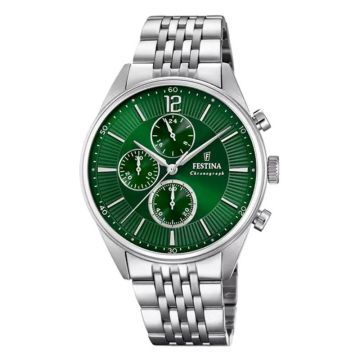Festina Timeless Chronograph vert Argenté