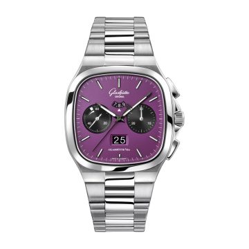 Glashütte Original Seventies Chronograph Panorama Date Stainless Steel / Plasma / Bracelet