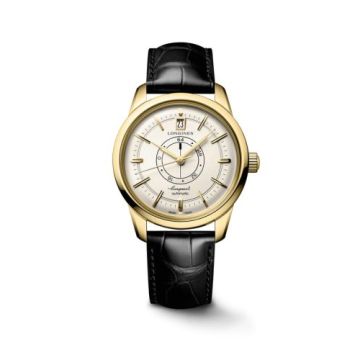 Longines Conquest Heritage Power Reserve 38 Yellow Gold / Silver