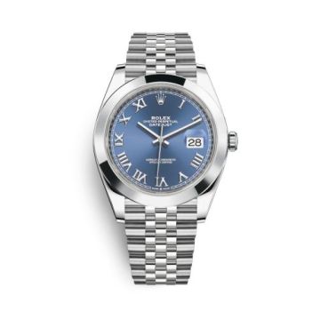 Rolex Datejust 41 Stainless Steel Smooth / Jubilee / Blue Roman
