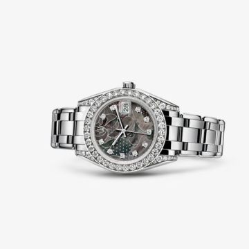 Rolex Datejust Pearlmaster 34 White Gold Diamond Shoulders Goldust Dream