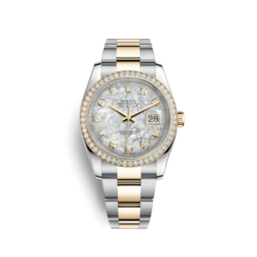 Rolex Datejust 36 Rolesor Yellow Diamond / Oyster / MOP