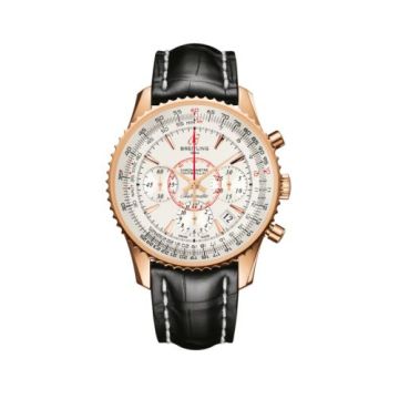 Breitling Montbrillant 01 Red Gold / Mercury Silver / Croco