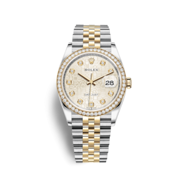 Rolex Datejust 36 Stainless Steel / Yellow Gold / Diamond / Silver Computer / Jubilee