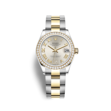 Rolex Datejust 31 Stainless Steel / Yellow Gold / Diamond / Silver - Roman / Oyster